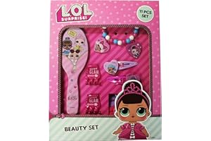 JUST CHARACTER Girls Hair Accessories Characters (11 Pcs Beauty Set, LOL Surprise)