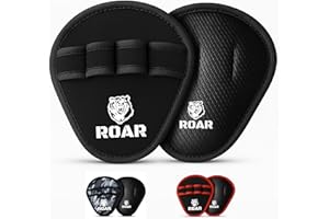 Roar® Guantes Gimnasio Hombre – Manoplas Gym y Calleras para Pesas, Grip Antideslizante y Protector de Manos, Guantes Crossfit y Calistenia, Gym Gloves Men Deportivos