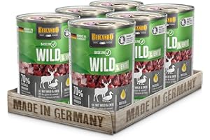 BELCANDO Baseline Wild & Ente [6 x 400 g] mokra karma dla psów, bez zbóż, 70% mięsa i podrobów, dla dorosłych psów