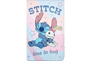 Clondo Couverture Plaid pour enfant pour Stitch Fan, polaire douce, idée cadeau, gadget, super moelleuse
