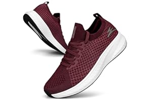 Puweco Damen Sportschuhe Laufschuhe Turnschuhe Sneaker Freizeit Straßenlaufschuhe Leichtgewichts Atmungsaktiv Fashion Walkingschuh