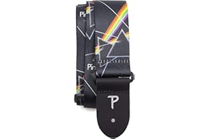 P PERRI'S LEATHERS LTD. Perri’s Leathers | Pink Floyd Guitar Strap-Polyester | 2” Wide, Adjustable 39” to 58” (LPCP-8090)