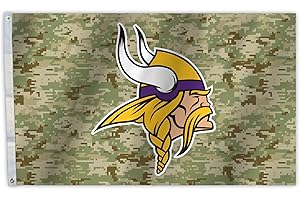 Fremont Die NFL Minnesota Vikings Flagge mit Ösen, 90 x 150 cm, Digi Camo