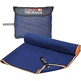 DANISH ENDURANCE Microfibre Travel & Sports Towel 1 Pack, Quick-Dry, Ultra Absorbent, Lightweight