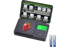 FARNIRVANA Precision Mini Kitchen Scales, 1000 x 0.01 g Digital Pocket Scale, Multifunctional Pocket Scale, Gram Scale, with LCD Display, Tare Function, 7 Units, for Food, Jewellery, Kitchen, Laboratory