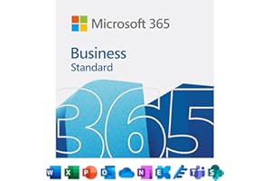 Microsoft 365 Business Standard​ | Office 365 apps | 1 personne | 1 an ​| PC/MAC, tablette et smartphone | Téléchargement
