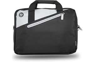 NGS GINGER BLACK14 - Valigietta per Ordinatore Portatile Laptop fino a 14'', Borsa per Computer con Scomparti e Tasca Esterna, Colore Nero e Antracite