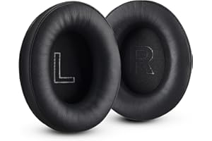 ACCESSORY HOUSE Premium-Ohrpolster kompatibel mit Kingston HyperX Cloud Alpha, Cloud Flight, Cloud 1/2 und Cloud Stinger-Kopfhörern (Schwarz). Proteinleder | Weicher Schaumstoff hoher Dichte | Einfache Installation