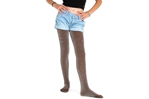 GI&GI Collants couvrant 70 deniers pour fille caractérisés par une brillante paillettes colorée.N.2205