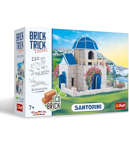 Trefl Brick Trick Bouw met Brick Travel - Arc de Triomphe - Symbool, Frankrijk, Natuurlijke Baksteen, EKO Baksteen Bouwstenen, DIY, meer dan 290 Bakstenen, Voor Bouwfans, voor Kinderen vanaf 7 Jaar