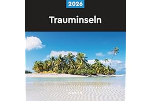 Trauminseln - KUNTH Broschurkalender 2026: Farbenprächtiger Wandkalender mit Monatskalendarium für Notizen