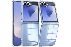 FNTCASE Etui do Samsung Galaxy Z-Flip-6: Lekki wojskowy pokrowiec ochronny na telefon komórkowy, elastyczny, odporny na żółknięcie, trwały, odporny na upadki, odporny na wstrząsy kryształ TPU