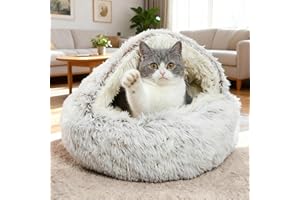 SHJOEE Cama Mullida para Perro en Forma de Concha Cesto de Felpa para Gato Cama para Mascotas de 50 cm Sofá Lavable para Gato Y Perros Medianos Pequeñas Inferior Antideslizante