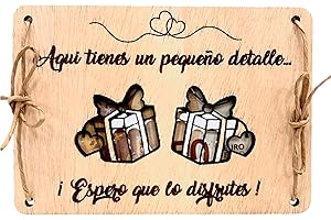JR Maderas Tarjeta para Regalar Dinero Original - Ideas Regalos Creativos - Tarjeta Original de Regalar Dinero Sorpresa - Regalo Cumpleaños - Regalo Ideal para la Hucha.