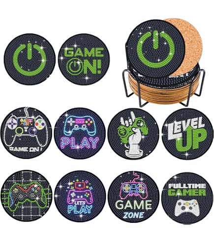 Horrorfilm Untersetzer Set – 6 Korkuntersetzer Mit Halterung, Je 4 Zoll – Lustige Halloween Deko & Geschenk Für Horrorfans