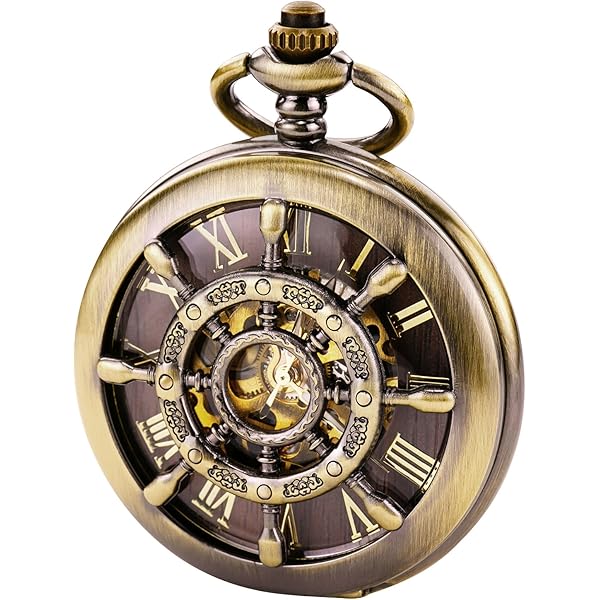 SIBOSUN Zakhorloge Vintage Quartz Zakhorloges met ketting Romeinse