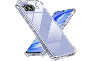 Tentoki Coque pour Google Pixel 9A, [Coussin d'air Intégré] Anti-Jaunissement Souple TPU Bumper Coque Protection pour Pixel 9a, Transparente