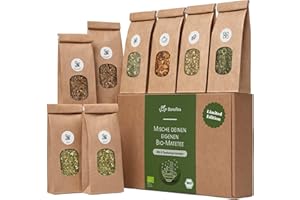 ‎BONATEA Tee Selber Mischen Set Geschenk mit Matetee - BIO Mate Tee Geschenkset mit 6 leckeren Tee-Sorten zum DIY Teemischung Selber Machen