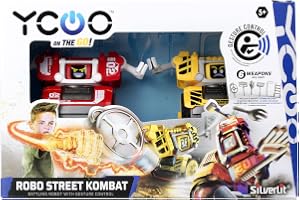 Bizak Hand Control Battle Robot Fighters Robotar med rörelsekontroll, flytta din knytnäve på 6 olika sätt och kontrollera din robot för olika åtgärder, från 5 år (62008067)