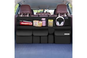 Einesin Organizador Maletero Coche Colgante con 9 Bolsillos, organizador Furgoneta, Organizador Coche Impermeable Plegable,105 x 52 cm