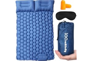 iParaAiluRy Matelas de Camping Autogonflant - Ultraléger de Matelas Gonflable avec Pompe à Pied, Portable Tapis de Matelas Pneumatique pour Plage, Voyage, la Randonnée