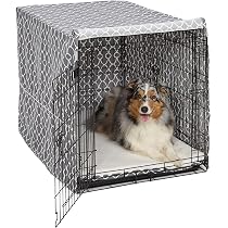 Copertura Per Gabbia Cane VINGVO 600D – Impermeabile, Con Lembi Arrotolabili E Clip, Misura 42 Pollici