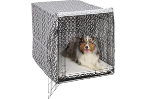 MidWest Homes for Pets, Copertura per gabbie in tessuto protetto da teflon, copertura privacy per gabbie MidWest e New World lunghe 106,68 cm, adatta a lavatrice/asciugatrice, CVR42T-BR