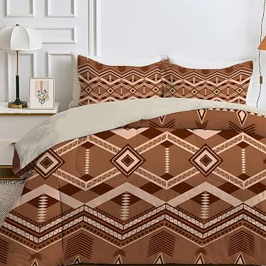 Chezmoi Collection Sedona - Juego De Edredón De Microgamuza De 7 Piezas Con Diseño De Caballos Salvajes Del Suroeste (Queen) | En Línea