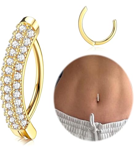 Anneau De Nombril Papillon Goutte D'eau Avec Zircon - Piercing Nombril Barre 10mm 14g Acier Chirurgical