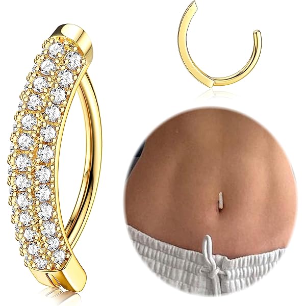 CM Crarees Mana Bee Belly Button Rngs 316L Stanless Steel Gold