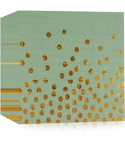 100 Stück Party-Servietten Mit Glitzer – 33 X 33 Cm, Rosa & Gold, Für Hochzeit & Feiern