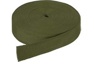 DMiotech Nylon Webbing Belt 10 Yard 25 Yard 50 Yard Length 1" 3/4" 2" 1-1/2" Width Nylon Straps for Sewing Luggage