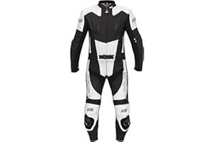‎XLS XLS Lederkombi Herren Zweiteiler Schwarz Weiß Echtleder matt zweiteilige Motorradkombi