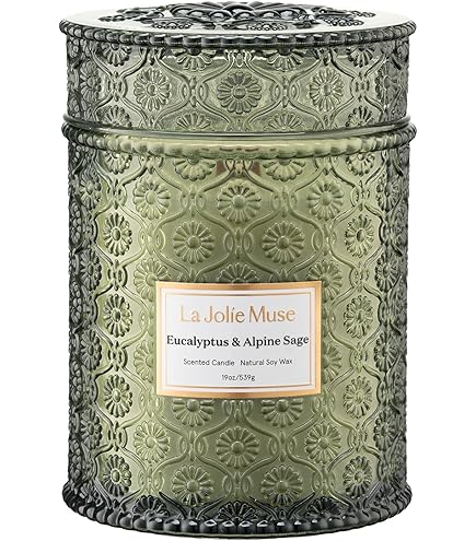 Bougie Parfumée ELIALYS Fleur De Coton - 350g, Mèche Bois Crépitante, Fabriquée En France - 70h De Combustion