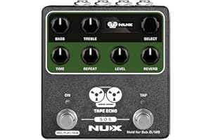 NUX -NDD7 - Pedale Echo Tape con Midi, Verde