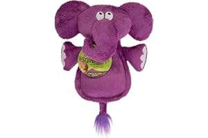 GODOG Hear Doggy Quaker Pet Products Flattie z osłoną do żucia - słoń