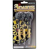 Delta Dart Arrow (3&rsquo; Set) - Steel End + Brass Body + Colorful Wing - Dart Arrow Set, 18 GR