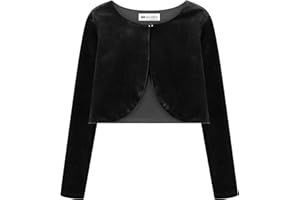 Bolerose Ragazze Maniche Lunghe Velluto Bambini Bambini Maglione Bolero Coprispalla