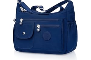 BTNEEU Sac Bandoulière Femme Nylon Sacs a Main Femmes Grand Impermeable Sacoche Multipoches Loisir Sacoches Messenger avec Bandoulière Réglable Besace pour Shopping, Travail, Voyage