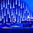 Guirlande Lumineuse Extérieure Noël AUINSKY - Lumières Pluie De Météores 400 LED Bleu 10 Tubes