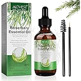 Olio Essenziale di Rosmarino per Capelli Crescita, Rosemary Essential Oil for Hair Growth, per Capelli Secchi e Danneggiati, 