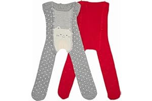 LEON D'ORO Collant Bambina Neonato Calzamaglia Bambina cotone 6 mesi 12 mesi 18 mesi 2 PAIA Made in Italy