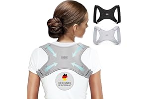 ‎BACK BODYGUARD Back Bodyguard Haltungskorrektur - Innovativer Rücken Geradehalter für eine aufrechte Körperhaltung - Posture corrector - Gerader Rücken ,Grau,L