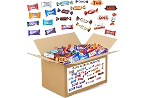 PRO DISTRI BOX GOURMANDE | Méga Assortiment de 500 Mini-Chocolats emballés individuellement | Célébrations, Kinder, Milka, Daim, Toblerone | Plus de 3.7kgs de chocolat à partager