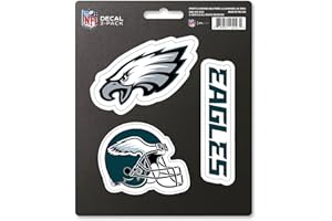 FANMATS NFL Team Autocollant, 3-Pack, DST3NF23, Bleu, Standard