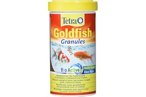 Tetra Goldfish Granules - Alimento granulado para carpines dorados y otros peces de agua fría, lata 500 ml