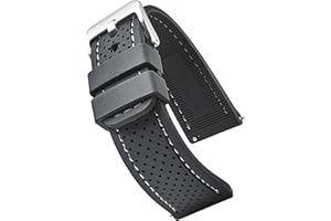 STUNNING SELECTION ALPINE Premium Quality Sporty Silicone Waterproof Watch Band with quick release - Soft Rubber Watch Strap - Assroted Colors - 20 mm, 22 mm, 24 mm & 26 mm