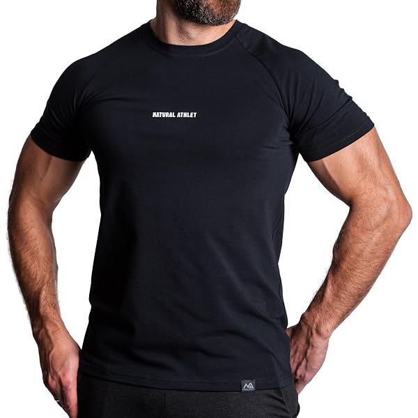 Natural Athlet Oversize Fitness T-Shirt Für Herren – Weites, Langes Shirt Für Gym, Workout & Alltag