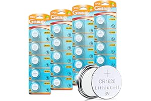 HQB Batterie au Lithium (CR 1620, Blister de 20 Piles Lithium 3V)