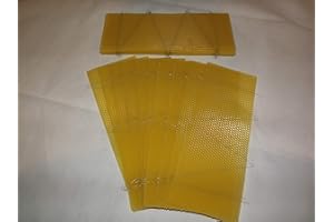 Beekeeping Supplies UK Ltd - 20 x Wired Super Foundation - 20 Sheets - for British National Supers - 100% Beeswax